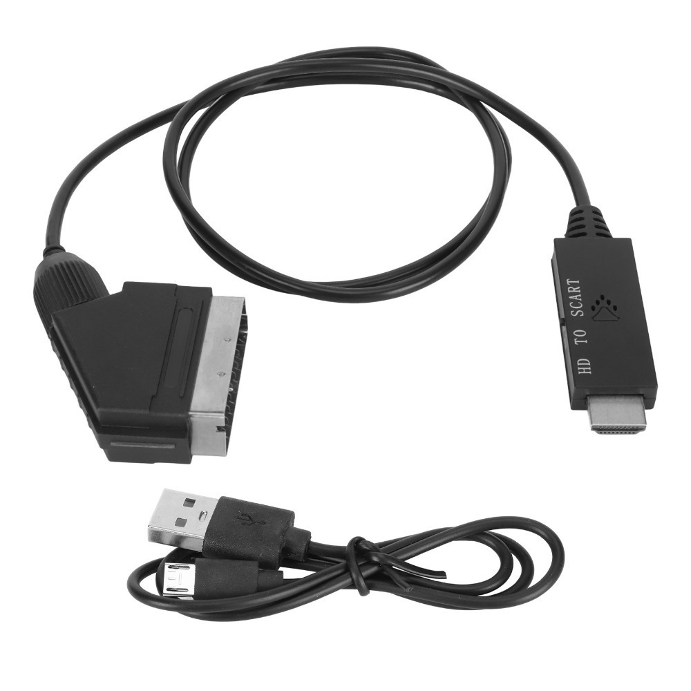 Scart To Hdmi - Câble d'interface multimédia HD PAL NTSC,