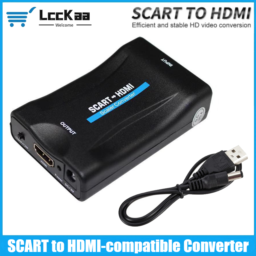Scart To Hdmi - Convertisseur péritel vers HDMI, adaptateur haut