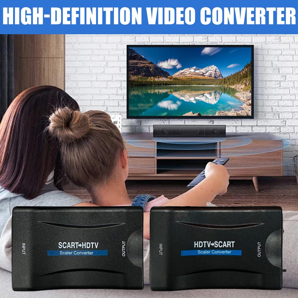 Scart To Hdmi - Convertisseur HDMI vers SCART 1080P, adaptateur