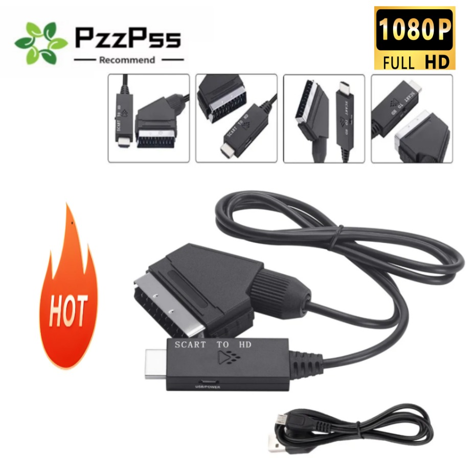 Scart To Hdmi - Adaptateur convertisseur Scart vers HDMI 1M,