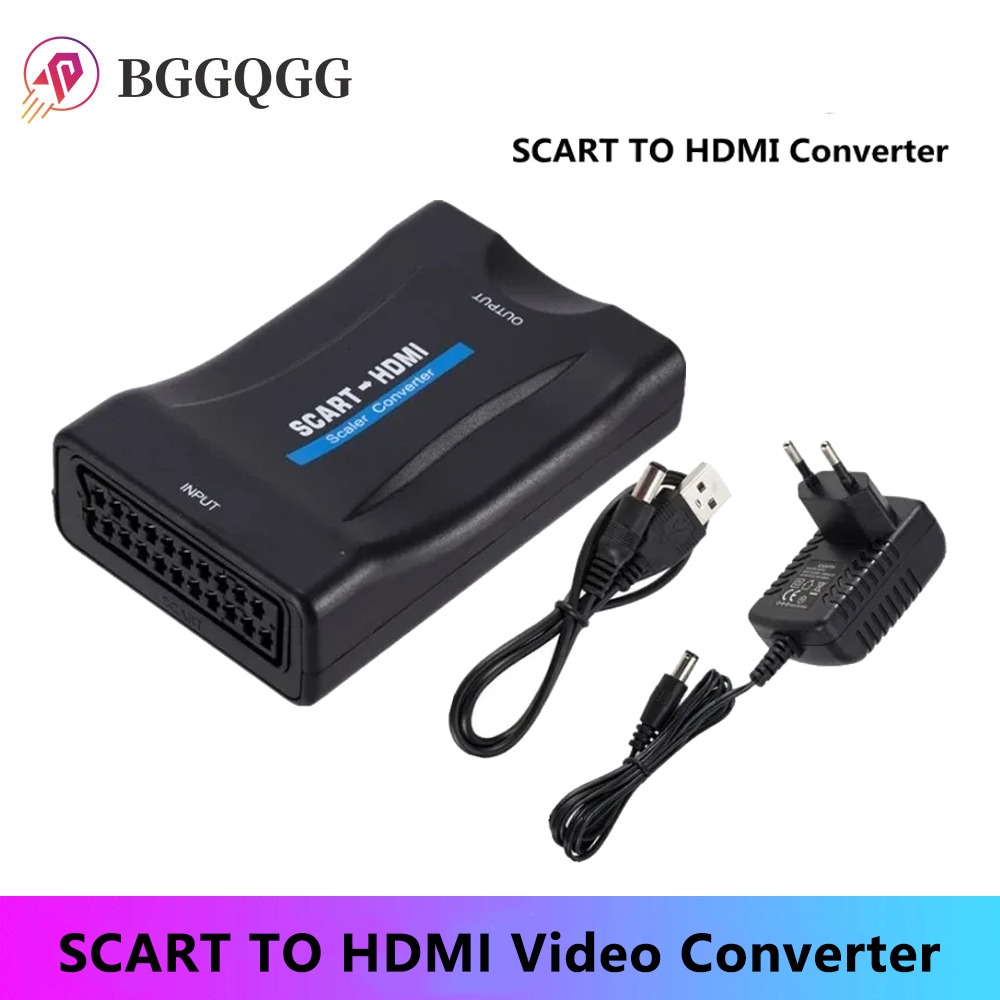 Scart To Hdmi - BGGQGG – adaptateur convertisseur Audio vidéo