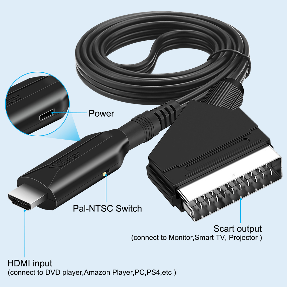 Adaptateur convertisseur haut  - Scart To Hdmi avis et prix