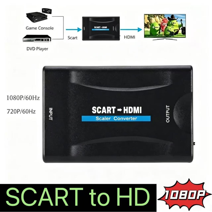 Adaptateur Full HD 1080P SCART - Scart To Hdmi avis et prix